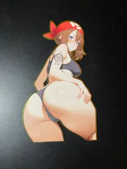 Pokemon May Anime Waifu Gold Metal Card - Image 1