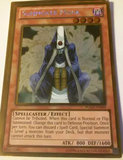 YUGIOH Yu-Gi-Oh Summoner Monk - PGLD-EN089 Mint! GOLD - Image 1