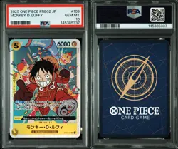 2025 ONE PIECE PRB02 JP MONKEY D. LUFFY OP07-109 PSA 10 - Image 3