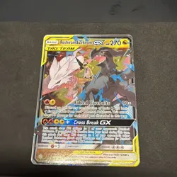 Pokemon Card Reshiram & Zekrom GX 157/236 Ultra Rare Cosmic Eclipse Near Mint - Image 2