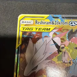 Pokemon Card Reshiram & Zekrom GX 157/236 Ultra Rare Cosmic Eclipse Near Mint - Image 5