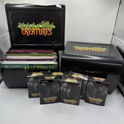 Weird n Wild Creatures Large LOT Info Cards & Trading Cards w/ 2 Cases - Image 1