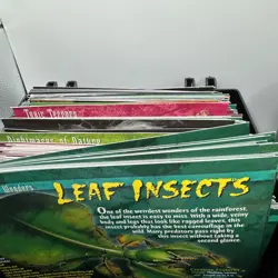 Weird n Wild Creatures Large LOT Info Cards & Trading Cards w/ 2 Cases - Image 3