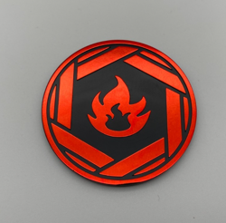 Pokemon Trading Card Game TCG Fire Energy Plastic Coin Token - Image 1