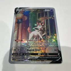 Pokemon TCG Sylveon V 008/009 SP Promo Full Art Holo Basic Stage 200 HP Card - Image 1