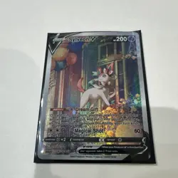 Pokemon TCG Sylveon V 008/009 SP Promo Full Art Holo Basic Stage 200 HP Card - Image 5