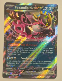 Fezandipiti ex 038/064 Shrouded Fable Holo Pokemon TCG & Bonus Card - Image 2