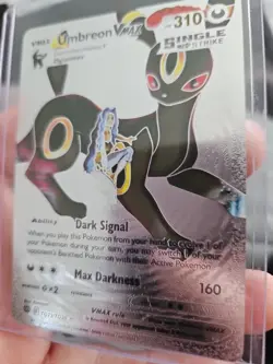 Umbreon Vmax Silver Foil Fan Art Textured Collector Pokemon Card - Image 4