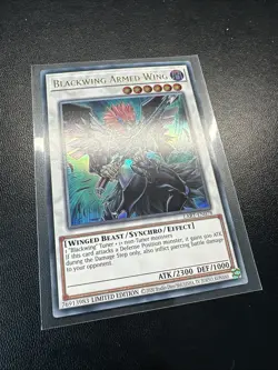 Yu-Gi-Oh Blackwing Armed Wing Lost Art Promotion Card LART-EN078 NM Near Mint - Image 2