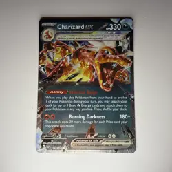 Pokemon TCG Charizard EX Obsidian Flames Holo Card 125/197 NM Condition - Image 1