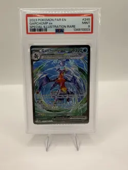PSA 9 Garchomp Ex 245/182 Paradox Rift Pokemon Card - Image 1