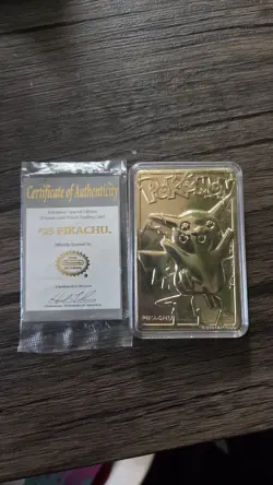 23k gold pokemon cards pikachu - Image 1