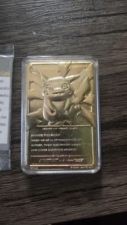 23k gold pokemon cards pikachu - Image 4