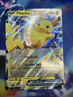 Pikachu ex - 063/193 - Double Rare - Paldea Evolved - Pokemon Card - NM/M - Image 1