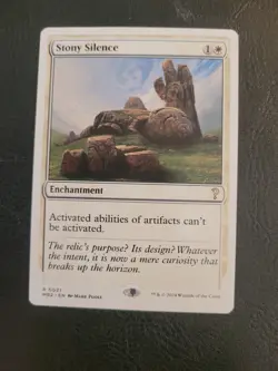 MTG Stony Silence Mystery Booster 2 White Rare Magic #0021 MB2 LP - Image 1