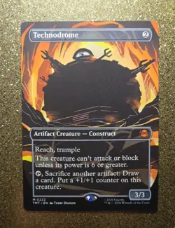 Magic:Teenage Mutant Ninja Turtles• Technodrome Artifact Creature•M 0222 - Image 1