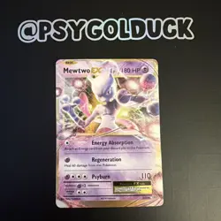 Pokemon TCG Evolutions Mewtwo EX Ultra Rare Card 52/108 - Image 1