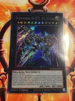 Yugioh! TCG Battles of Legend: Monstrous Revenge Divine Arsenal Zeus SR Lot Read - Image 1