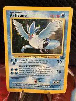 Articuno Holo 2/62 Fossil WOTC 1999 Pokemon Card MP Vintage - Image 1