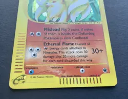 Pokemon Card Expedition Base Set : NINETALES 21/165 Holo Rare - EXCELLENT/NM - Image 3