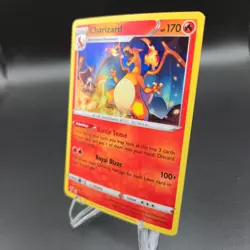 Charizard 25/185 Cracked Ice Holo Pokemon Card - Holo Rare Deck Exclusives - NM - Image 2