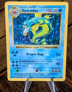 1999 Pokemon TCG Gyarados Holo Rare Card Base Set 6/102 - Image 3