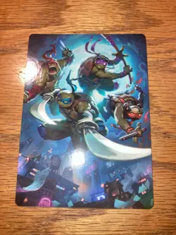 Heroes in a Half Shell Art Card Teenage Mutant Ninja Turtles Art Series Stamped - Image 1
