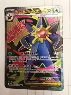 MEGA Starmie EX Perfect Order Pokemon Card Full Art ENGLISH - Image 1