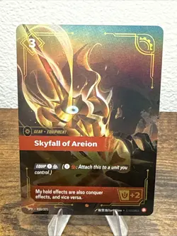 League of Legends Skyfall of Areion Equipment Card 030/221 2023 Holo - Image 1