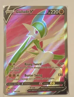 Gallade V 181/196 Full Art Lost Origin Holo Pokemon TCG & Bonus Card - Image 2