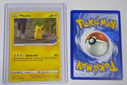 Pikachu Cosmos Holo 027/078 Pokemon GO Promo Pokemon TCG & Bonus Card - Image 1