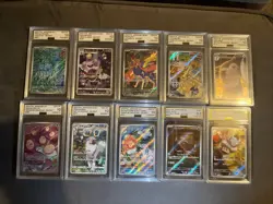 Pokemon Graded Bundle Of Cards x8 Grade 10 & x2 Grade 9.5 - Image 1