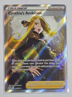 Cynthia's Ambition (Full Art) 169/172 Brilliant Stars Pokemon TCG & Bonus Card - Image 2