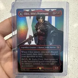 Magic The Gathering Final Fantasy CLIVE, IFRIT’S DOMINANT Borderless Foil M 0385 - Image 1