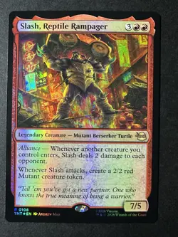 MTG TMNT R Slash, Reptile Rampager #0108 Foil - Image 1