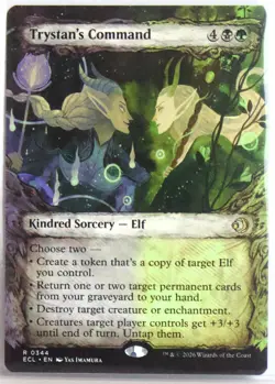 Trystan's Command [New, Near Mint] Showcase Art {Lorwyn Eclipsed} - Image 1