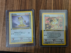 Two Vintage Pokemon Cards First Edition Meowth Rocket Set & A Spanish Jungle Set - Image 1