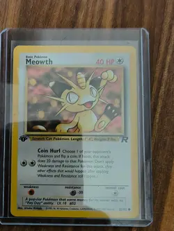 Two Vintage Pokemon Cards First Edition Meowth Rocket Set & A Spanish Jungle Set - Image 4