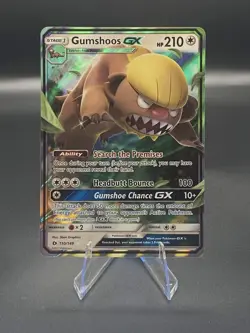 Gumshoos GX 110/149 Sun & Moon Base Ultra Rare 2017 Pokemon Card - Image 1