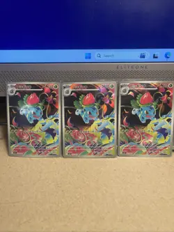 3 Ivysaur Mega Brave 065/063 Full Art Rare Holo Japanese Pokemon Card - Image 1