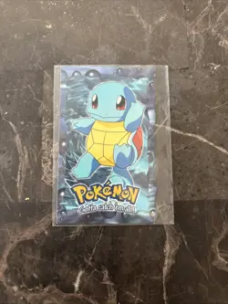 Topps Pokemon Squirtle Die Cut Embossed Card #7 1999 LP - Image 1