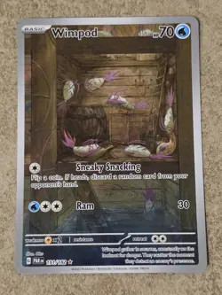 [ NM ] Wimpod 191/182 Paradox Rift Rare Basic Aqua Pokemon Card 2023 - Image 1