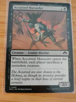 MTG Accursed Marauder 0080 Modern Horizons 3 M/NM Free UK PP& - Image 1
