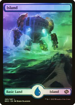 MTG FOIL Island (#280) - The Brothers' War #280 - Image 1