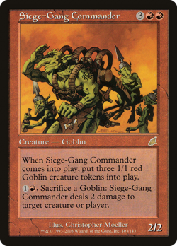 Siege-Gang Commander #103 (MP) Scourge SCG Magic MTG - Image 1