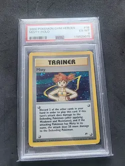 Pokemon 2000 Misty Holo Gym Heroes 1st Edition 18/132 Psa 6 - Image 1