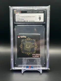 2024 GENGAR 24k Gold Plated Pokemon Popping Candy Striking CGC Mint 9 - Image 1