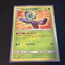 Pokemon TCG Shining Celebi SM79 SM Black Star Promo- NM-MINT - Image 1