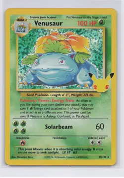 Venusaur 15/102 Celebrations: Classic Collection Holo Pokemon TCG NM - Image 1