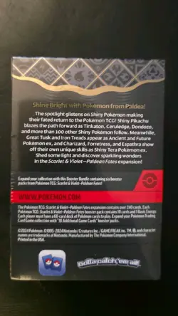 Sealed Pokemon TCG Scarlet & Violet Paldean Fates Booster Bundle NEW & SEALED - Image 2